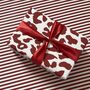 Christmas Red Leopard Luxury Wrapping Paper, thumbnail 2 of 2