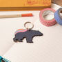 Blue Bear Wooden Keyring And Father's Day Card, thumbnail 5 of 9