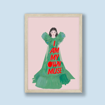 I Am My Own Muse Fashion Illustration Print, 2 of 2
