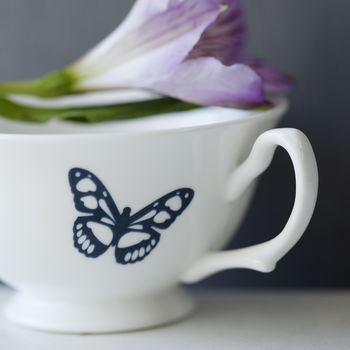Butterflies Personalised Hand Decorated China Cups, 6 of 6
