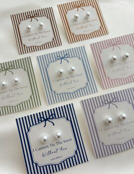 Bridesmaid Pearl Earring Gift, 2 of 6