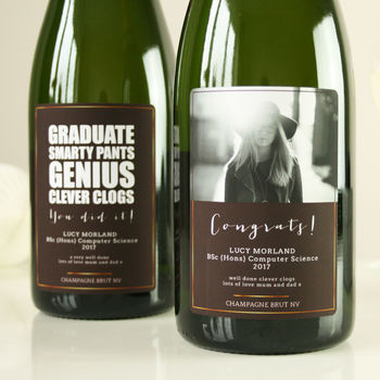 Personalised Graduation Champagne, 2 of 9