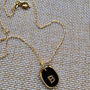 Vintage West German Initial Necklace With Personalised Gift Pouch, thumbnail 8 of 12