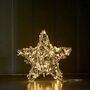 Indoor / Outdoor Amber Metal Star Light, thumbnail 2 of 2