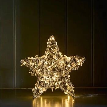 Indoor / Outdoor Amber Metal Star Light, 2 of 2