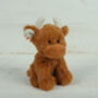 Highland Brown Cow Soft Toy Set, Mummy, Daddy And Baby, thumbnail 6 of 7