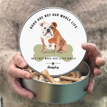 'Dogs Make Our Lives Whole' Dog Tin 80 Breeds Available, 10 of 10