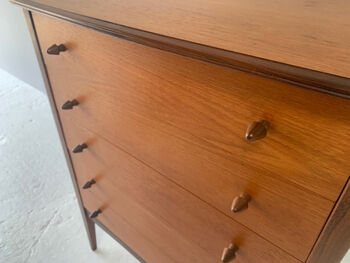 Mid Century Alfred Cox Style 1960’s Chest Of Drawers, 7 of 11