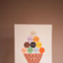 Illustrative Educational Art Print For Kids With Ice Cream Of Colours, thumbnail 4 of 5