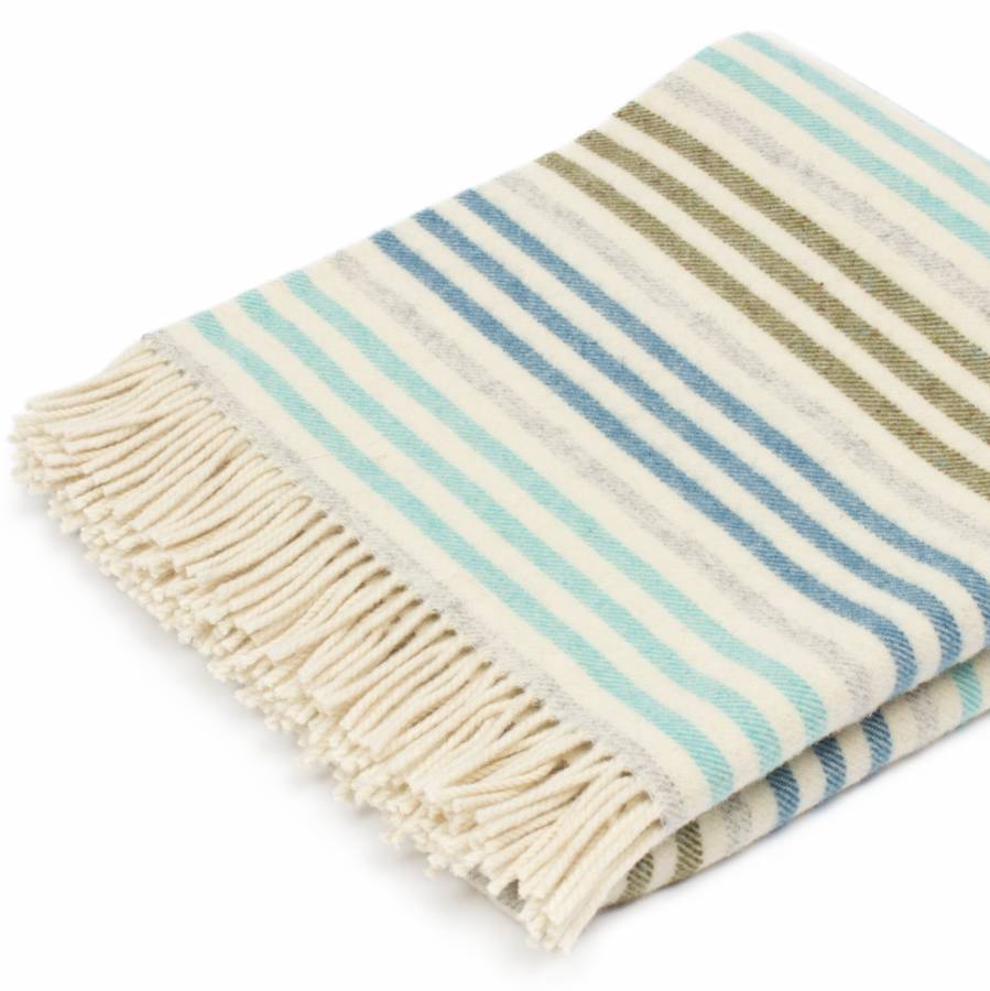 coastal stripe throw by atlantic blankets