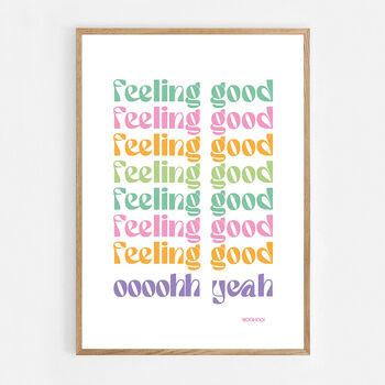 Feeling Good Print Three Colour Options, 8 of 12