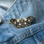 Moth Enamel Lapel Brooch, thumbnail 5 of 11