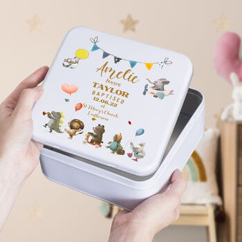 Personalised Christening Gift Tin, 2 of 4
