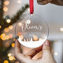 Baby's First Christmas Ornament Clear Acrylic 2025, thumbnail 5 of 7
