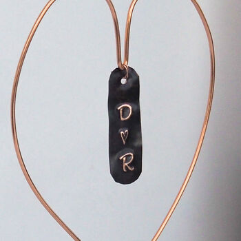 Personalised Copper Heart Decoration, 2 of 3