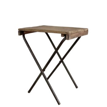 Vintage Indian School Side Table, 3 of 3