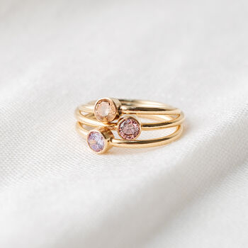 Birthstone Solitaire Ring, 2 of 6