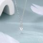 Sterling Silver Extra Tiny Lavender Pendant Necklace, thumbnail 1 of 12