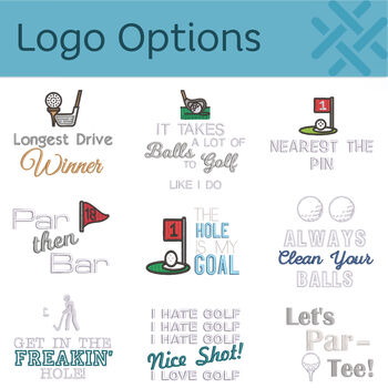 Golf Towel With Humerous 'Hole Is My Goal' Logo, 7 of 9