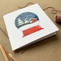 Snow Globe Christmas Cards Pack Of Four, thumbnail 2 of 5