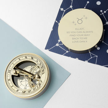 Personalised Zodiac Sundial And Compass, 3 of 5