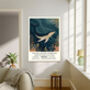 Natural History Ocean Whale Art Print, thumbnail 2 of 4