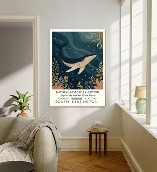Natural History Ocean Whale Art Print, 2 of 4