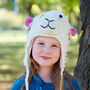 Sheep Hand Knitted Woollen Animal Hat, thumbnail 3 of 7