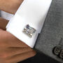Rhodium Or Rose Gold Plated Mother Of Pearl Cufflinks, thumbnail 1 of 10