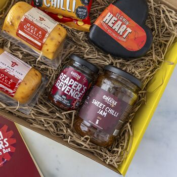 The Chilli Lovers Hot And Spicy Cheese Gift Box, 3 of 5