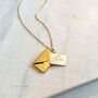 Secret Message Envelope Locket Necklace With I Love You Letter, thumbnail 1 of 2