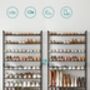 Stackable Shoe Rack With Adjustable Shelves, thumbnail 5 of 10