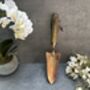 Garden Hand Trowel Steel Copper Blade With Wooden Handle Gift, thumbnail 7 of 12