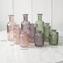 Coloured Glass Bottle Vase Collection, thumbnail 1 of 2