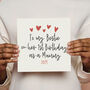 To My Bestie For First Birthday As A Mum Card, thumbnail 1 of 3