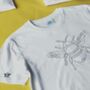 Embroidered Bee T Shirt, thumbnail 4 of 7