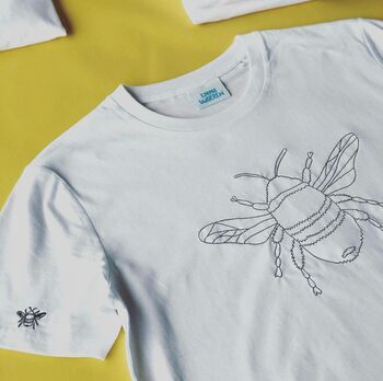 Embroidered Bee T Shirt, 4 of 7