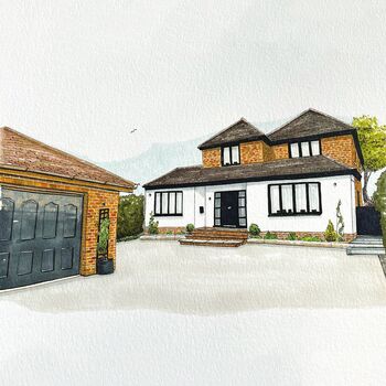A5 Personalised House Portrait, 2 of 9