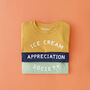 'Ice Cream Appreciation Society' Yellow T Shirt, thumbnail 4 of 4