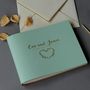 Personalised Wedding Guest Book Recycled Leather, thumbnail 1 of 4