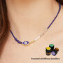 Blue Evil Eye Essential Oil Diffuser Necklace, thumbnail 1 of 8