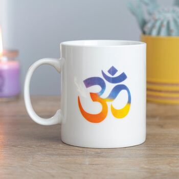 Colourful Om Yoga Mug, 4 of 4