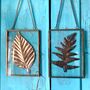 Brass And Glass Copper Leaf Art, thumbnail 9 of 12