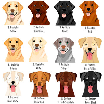 Labrador Personalised Dog ID Name Tag, 2 of 12
