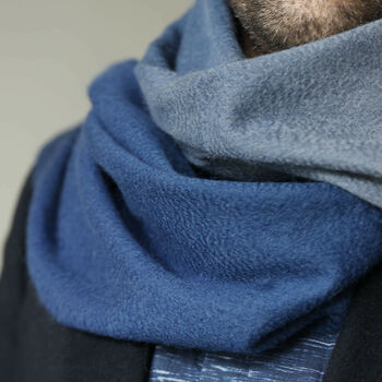 Men's 100% Pure Cashmere Ombre Scarf, 4 of 12