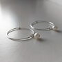 Freshwater Pearl Hoop Earrings, thumbnail 3 of 7