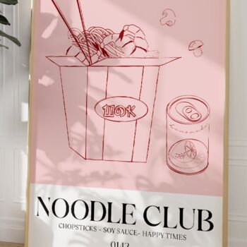 Noodle Club Print Food Wall Art, 2 of 7