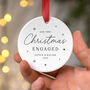 First Christmas Engaged Ornament Custom Names, thumbnail 5 of 7