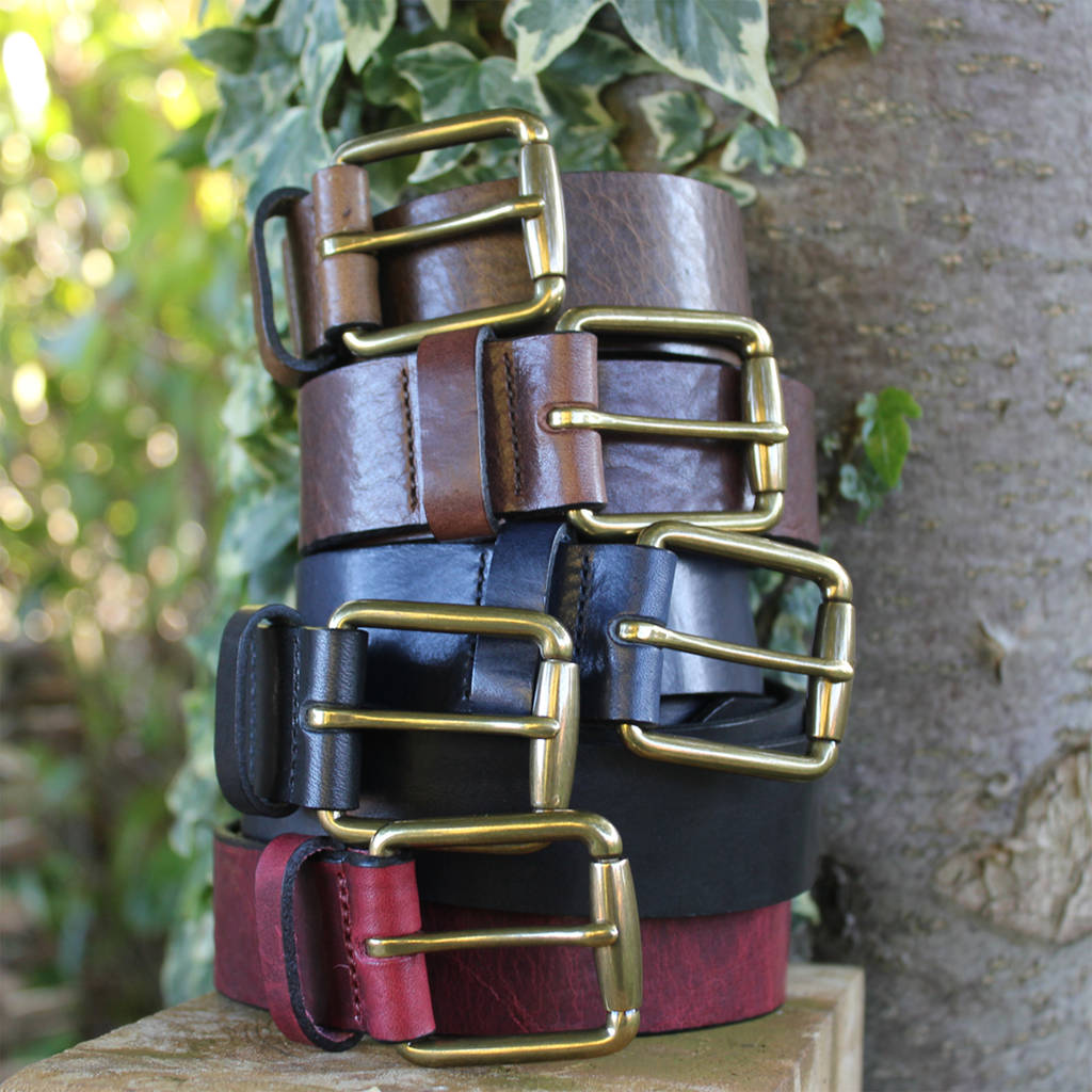 Handmade Casual Men's Personalised Leather Belt By The British Belt