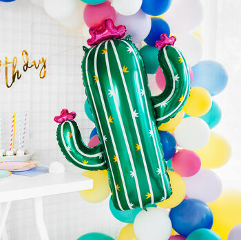 Cactus Shaped Large Foil Balloon, 3 of 6